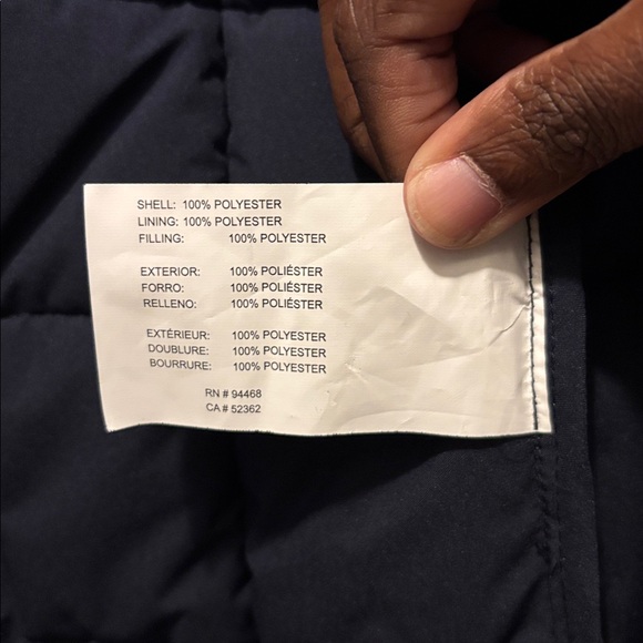NWT Nautica Dark Blue Quilted Jacket - Picture 6 of 8